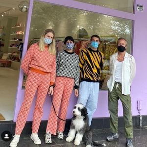 Holiday The Label Emma Mulholland Set Circle Dot Knitwear Sweater Pant Knit